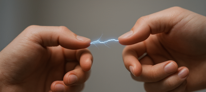 ¿Qué significa cuando alguien te da una descarga eléctrica al tocarlo, según la ciencia?