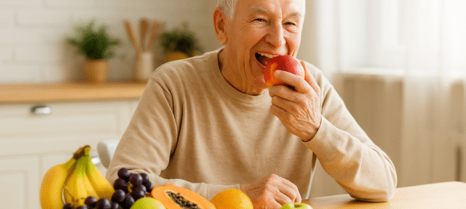 7 frutas que ayudan a detener la pérdida de fuerza en las personas mayores