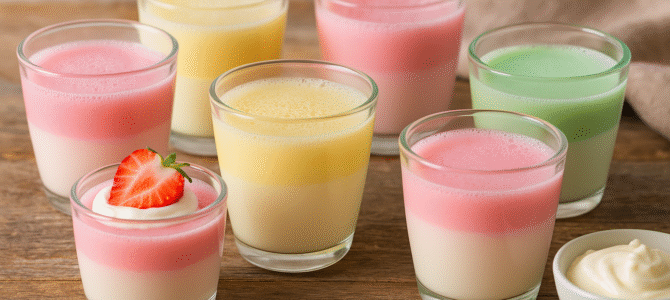Gelatina con leche cremosa: un postre fácil, rápido y delicioso