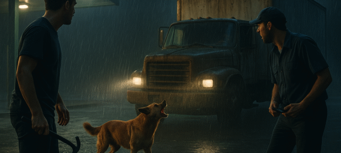 El perro bajo la lluvia que salvó una vida