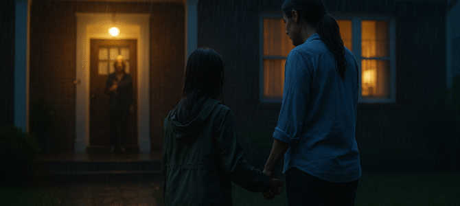 Mi hija de 11 años llegó a casa y la habían dejado afuera bajo la lluvia — cuando dijeron “ya no viven aquí”, guardé silencio… tres días después, un sobre hizo que mi madre se pusiera pálida. Mi hija de 11 años llegó a casa y la habían dejado afuera bajo la lluvia — cuando dijeron “ya no viven aquí”, guardé silencio… tres días después, un sobre hizo que mi madre se pusiera pálida.