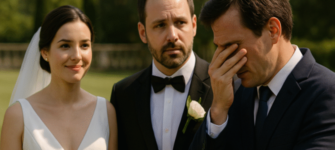 Cuatro meses después del divorcio, mi exesposa me invitó a su boda — y cuando vi el rostro del novio, el corazón se me detuvo: la verdad era más amarga de lo que jamás imaginé.