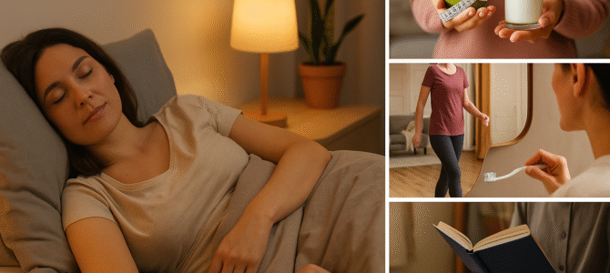5 hábitos nocturnos que pueden apoyar un mejor equilibrio y bienestar metabólico.