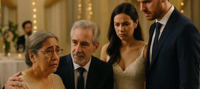 En la boda de mi hijo me sentaron en la última fila porque mi sencillez lo avergonzaba — pero no sabía que el millonario a mi lado era el gran amor de mi vida… y el dueño del edificio de su suegro