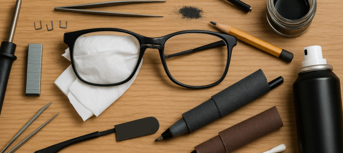 Una ingeniosa manera de reparar gafas rotas y dejarlas como nuevas.