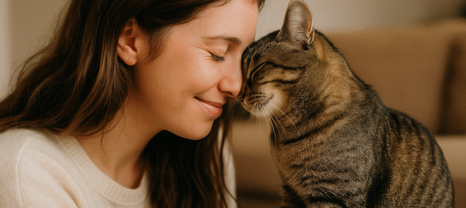 Estos son los comportamientos que indican que tu gato te ve como su mamá