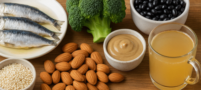 Los 6 alimentos más efectivos para fortalecer tus huesos después de los 50
