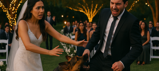 En el día de mi boda, mi amado perro de repente se abalanzó contra el novio, ladrando y mordiéndolo delante de todos. Pensé que solo era pánico hasta que descubrí la verdad detrás de él.