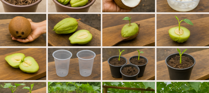 ¡Nunca volverás a tirar cocos secos después de ver esta increíble idea para cultivar chayotes!