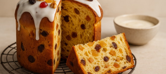 Pan dulce de crema muy fácil — receta navideña.