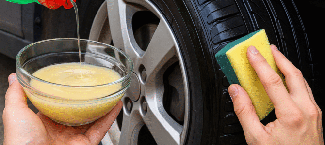Solo pon aceite de cocina en la llanta del coche y te sorprenderás!
