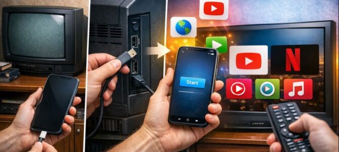 Cómo convertir un televisor antiguo en un televisor inteligente de forma sencilla.