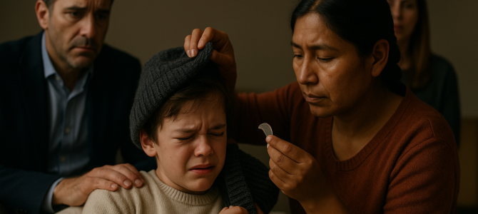 El joven hijo del multimillonario había estado sufriendo un dolor insoportable hasta que la niñera finalmente quitó algo extraño escondido en su cabeza