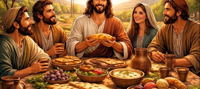 Qué comía Jesús se.gún los relatos bíblicos y el contexto de su época.