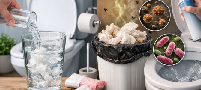 Errores comunes al desechar el papel higiénico y la forma correcta de hacerlo. Errores comunes al desechar el papel higiénico y la forma correcta de hacerlo.