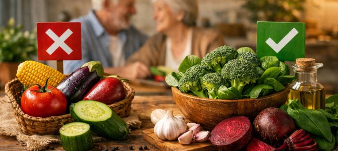 Después de los 60, 4 verduras influyen más de lo que imaginas: dos conviene evitar y dos elegir con atención. Después de los 60, 4 verduras influyen más de lo que imaginas: dos conviene evitar y dos elegir con atención.