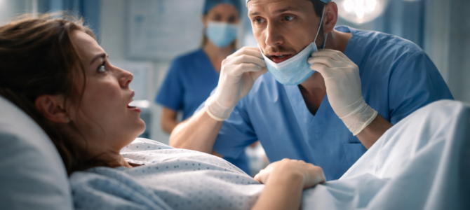 Tras el divorcio oculté que estaba embarazada, hasta que en el parto el médico bajó la máscara y todo se detuvo Tras el divorcio oculté que estaba embarazada, hasta que en el parto el médico bajó la máscara y todo se detuvo