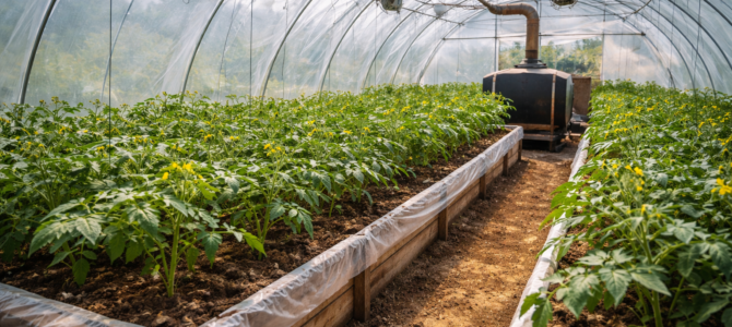 Un método práctico para adelantar la cosecha de tomates en invernadero. Un método práctico para adelantar la cosecha de tomates en invernadero.