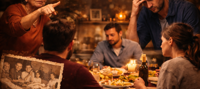 Por qué hay familiares que siempre traen el pasado a la mesa.