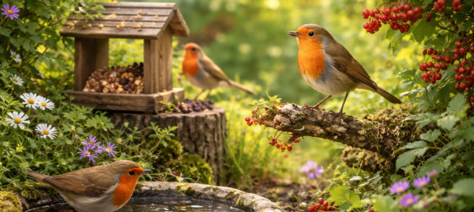 Cómo atraer petirrojos a tu jardín con algunos consejos sencillos y efectivos.