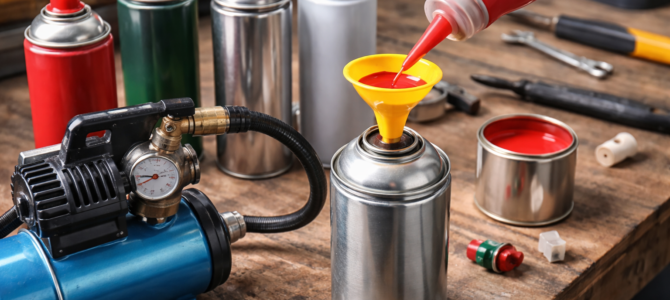 Cómo reutilizar latas de pintura en aerosol y una forma práctica de volver a llenarlas
