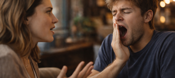 ¿Qué significa que una persona bosteza cuando habla contigo?