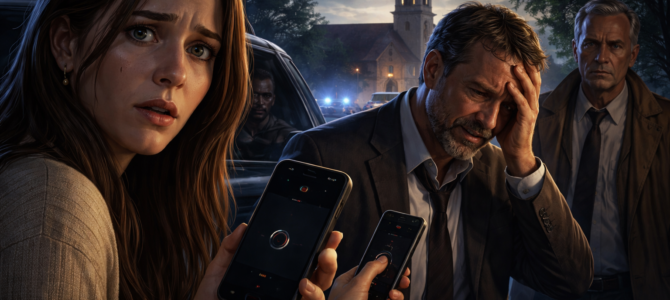 Diez años después, mi padre susurró en el auto: “Mira el espejo”… y cuando mi esposo subió, me quedé sin palabras.