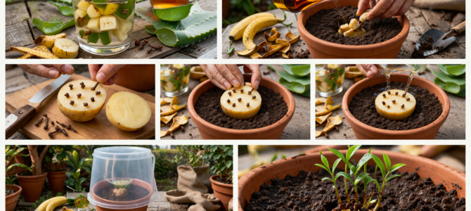 Cómo cultivar clavos de olor en casa con un método sencillo usando aloe vera.