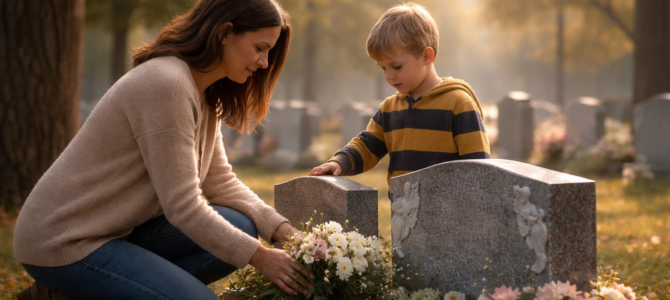 Fui a dejar flores a la tumba de mis gemelos… y un niño señaló la lápida diciendo algo que me dejó sin palabras Fui a dejar flores a la tumba de mis gemelos… y un niño señaló la lápida diciendo algo que me dejó sin palabras