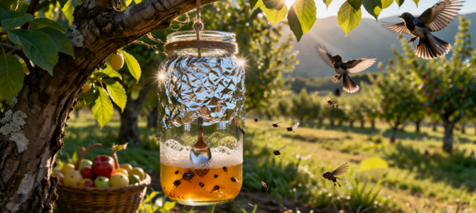 Un frasco colgado en un árbol: el truco sorprendente que muchos no conocen. Un frasco colgado en un árbol: el truco sorprendente que muchos no conocen.