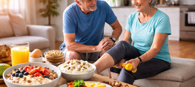 Personas mayores: opciones de desayuno que pueden ayudar a mantener la masa muscular en las piernas. Personas mayores: opciones de desayuno que pueden ayudar a mantener la masa muscular en las piernas.