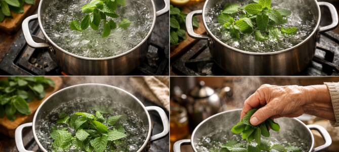 ¡Pon hojas de menta en agua hirviendo! ¡El truco que me enseñó mi abuela! ¡Pon hojas de menta en agua hirviendo! ¡El truco que me enseñó mi abuela!