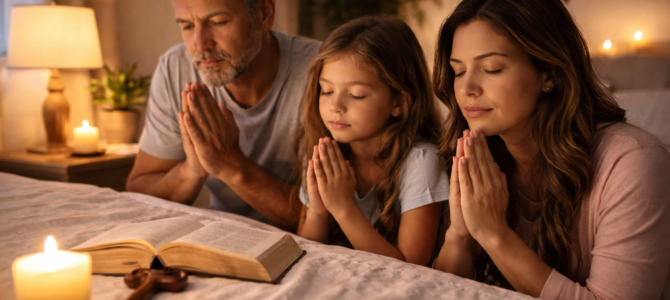Lo que muchas personas creen que ocurre en las casas donde se reza antes de dormir, según la fe cristiana