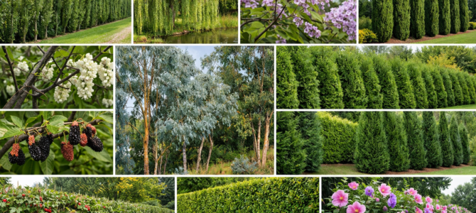 13 cercas verdes de rápido crecimiento como alternativa al bambú y permitidas en distintos entornos.