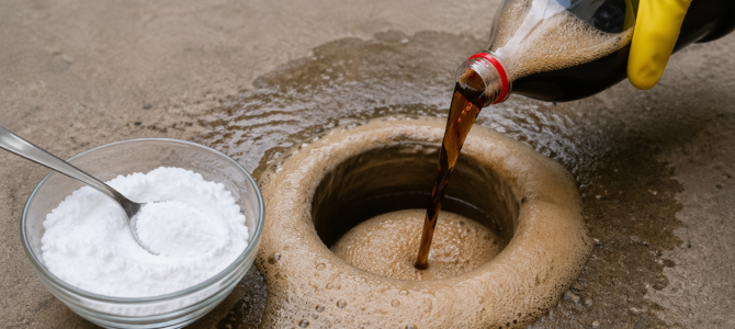 Qué sucede al combinar Coca-Cola y bicarbonato en tareas del hogar: un truco curioso y práctico.