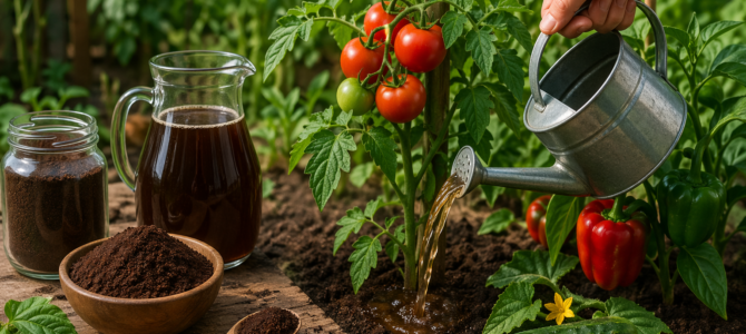 Fertilizante natural para aumentar la producción de tomates y pimientos: truco clásico de jardinería.