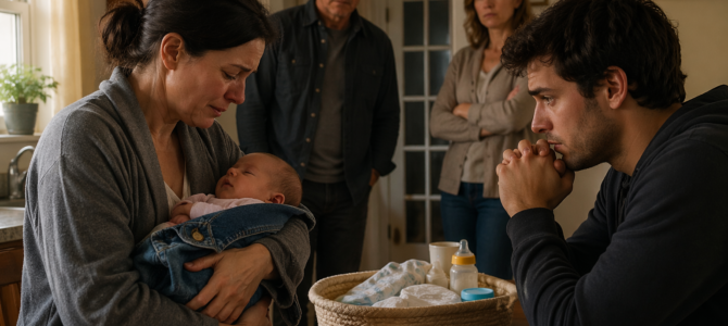 Encontré un bebé en mi puerta con la chaqueta de mi hija desaparecida… y la nota que venía con él me dejó sin palabras