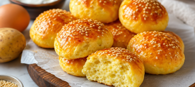 Panecillos proteicos sin harina: suaves, esponjosos y fáciles de preparar.