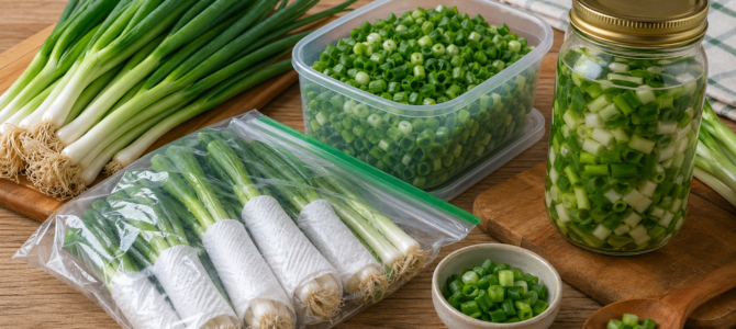 Las cebollas verdes duraban muy poco hasta que probé este método para conservarlas mejor.