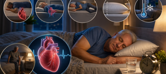 Cómo dormir de forma segura después de los 60 para cuidar la salud del corazón.
