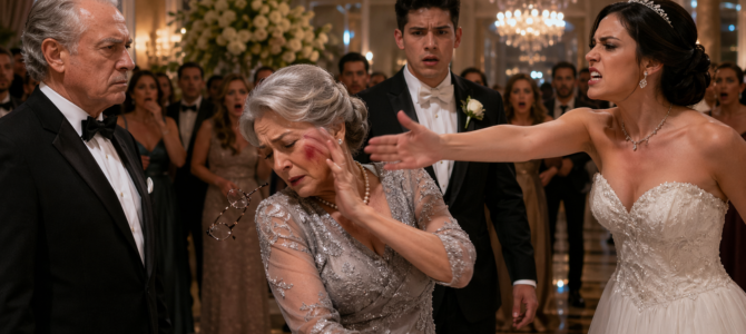 En la boda de mi hijo, mi nuera abofeteó a mi esposa. Una llamada cambió por completo lo que ocurrió después.