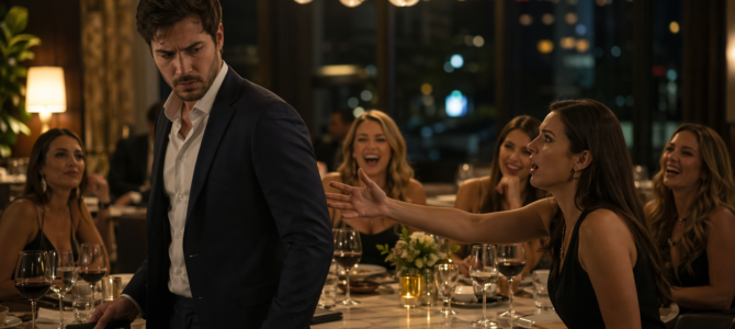 En la cena se rió y dijo: “Es solo un amigo”… Mi respuesta lo cambió todo.