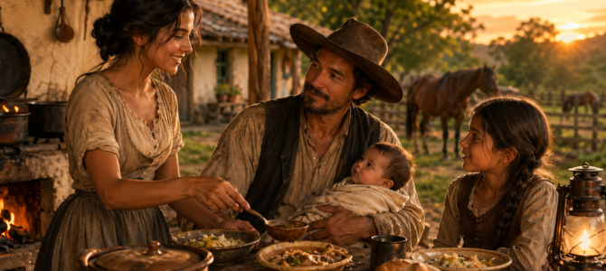 “Si me deja quedarme… puedo preparar la cena”, dijo la joven sin hogar al ranchero viudo.