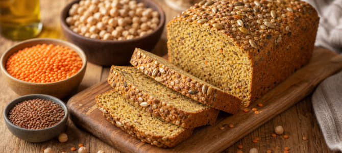 Pan de garbanzos y lentejas: una receta sin harina y alta en proteinas