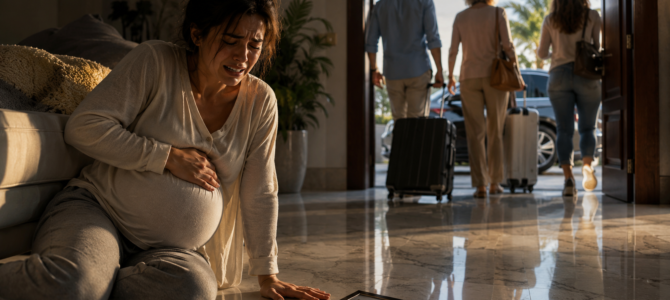 Estaba a punto de dar a luz… y lo que hicieron mi esposo y su madre antes de irse lo cambió todo