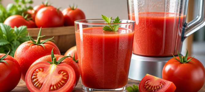 ¿Sabías que el jugo de tomate puede aportar beneficios para una vida más saludable?
