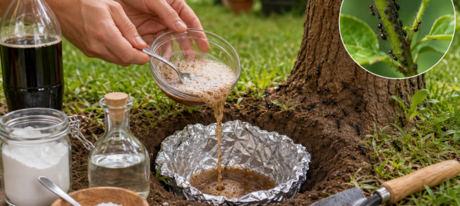 Vierte cola y bicarbonato en un hoyo: truco casero para ayudar a proteger tu jardín y huerto de plagas.