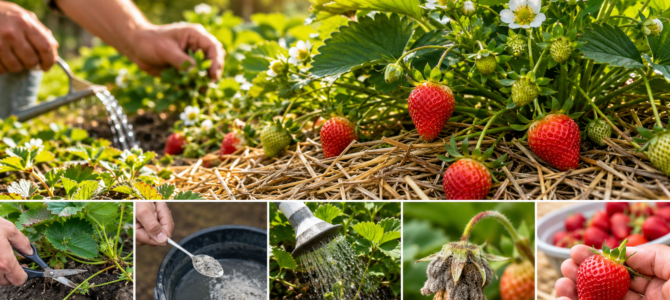 ¿Tus fresas ya florecieron? Errores que conviene evitar para proteger la cosecha.
