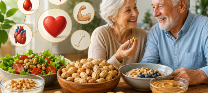 Cómo los cacahuates pueden aportar nutrientes valiosos en la alimentación de los adultos mayores. Cómo los cacahuates pueden aportar nutrientes valiosos en la alimentación de los adultos mayores.