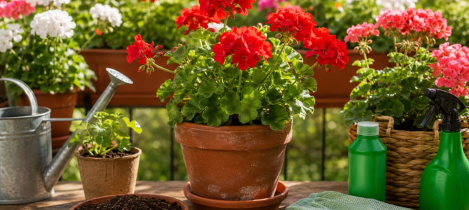 10 cuidados esenciales para geranios en mayo y cómo favorecer una floración abundante hasta el otoño.
